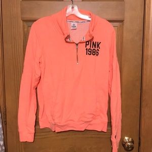 Pink Victoria’s Secret quarter zip *FINAL PRICE*